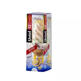 Лампочка UNIEL ESL-C21-T9/GOLD/E14