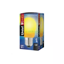 Лампочка UNIEL ESL-G45-9/YELLOW/E27