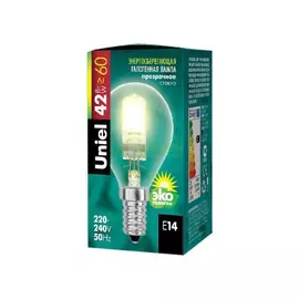 Лампочка UNIEL HCL-42/CL/E14 GLOBE