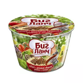 Лапша Биг Ланч Говядина, грибы, зелень 90 г