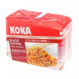 Лапша быстрого приготовления Koka Signature с черным перцем, 85х5 г