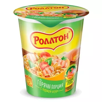 Лапша Роллтон с Курицей Цезарь, 70 г