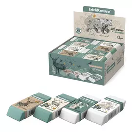 Ластик Erich Krause Natural Life в ассортименте