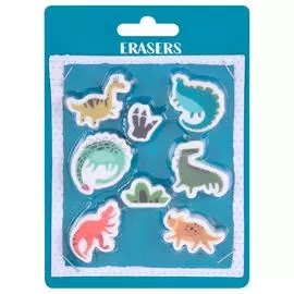 Ластики динозавры набор 8шт Koopman bts