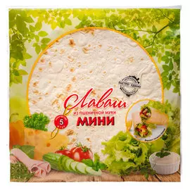 Лаваш Рижский хлеб Мини из пшеничной муки 200 г