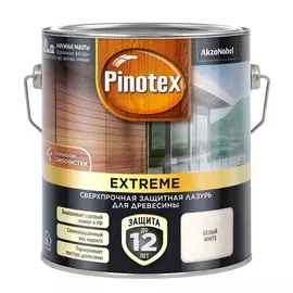 Лазурь для дерева Pinotex extreme белая 2.5л