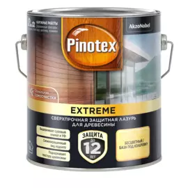 Лазурь для дерева Pinotex extreme прозрачный bc 2.5л