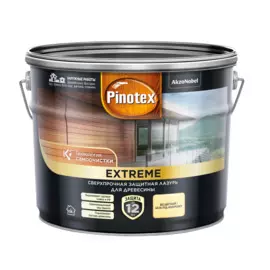 Лазурь для дерева Pinotex extreme прозрачный bc 9л