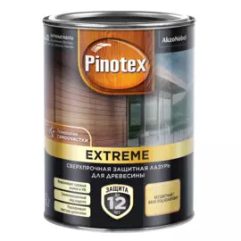 Лазурь для дерева Pinotex extreme прозрачный bc 0.9л