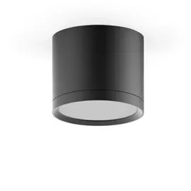 LED светильник накладной с рассеивателем HD016 10W (черный) 3000K 88х75, 700лм, 1/30