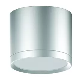 LED светильник накладной с рассеивателем HD021 10W (хром сатин) 3000K 88х75,700лм, 1/30