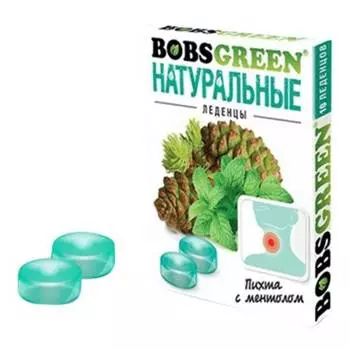 Леденцы Bobsgreen пихта с ментолом, 32 г