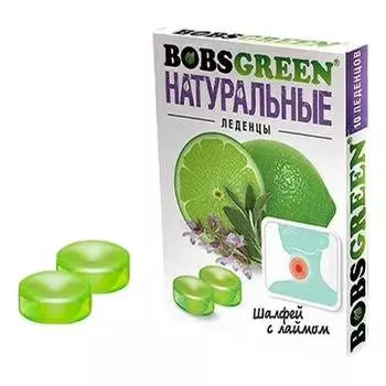 Леденцы Bobsgreen шалфей с лаймом, 32 г