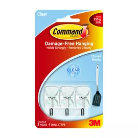 Легкоудаляемые крючки Command для столовых приборов 3 шт