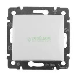 Legrand Одноклавишный выключатель, белый valena 774401