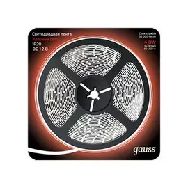 Лента LED 2835/60-SMD 4.8W 12V DC красный (блистер 5м)