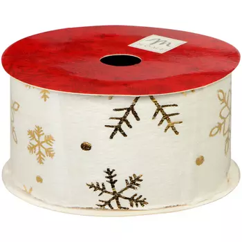 Лента Mercury NY 2 м белый/золотой в ассортименте