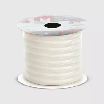 Лента подарочная Due Esse Christmas белая 270 см