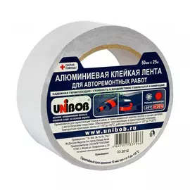 Лента Unibob клейкая алюминиевая 50мм х 25м (37281)