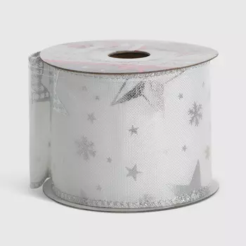 Лента упаковочная Due Esse Christmas белая 6,3 см х 27 м в ассортименте