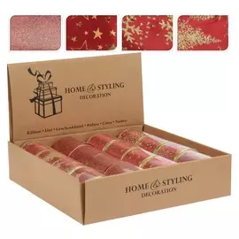 Лента упаковочная Koopman NY 38x2700 мм красный в ассортименте