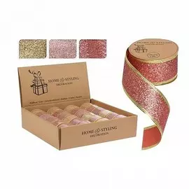 Лента упаковочная Koopman NY 38x2700 мм шампань/розовый в ассортименте