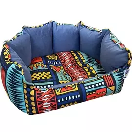 Лежак для животных Foxie Ethnics 53х46 см синий
