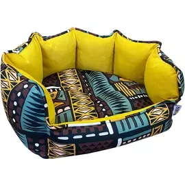 Лежак для животных Foxie Ethnics 53х46 см желтый