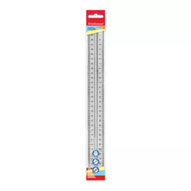 Линейка пластиковая Erich Krause Clear с держателем 30 см прозрачный