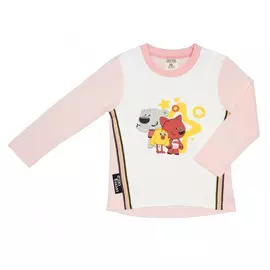 Лонгслив Lucky Child-МИШКИ светло-розовый