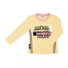 Лонгслив Lucky Child с длинным рукавом-МИШКИ жёлтый