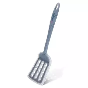 Лопатка с прорезями Fissman Mauris grey нейлон и силикон 32 см