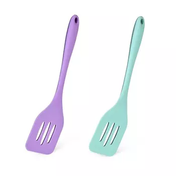 Лопатка с прорезями Fissman Twins силиконовая 29 см в ассортименте