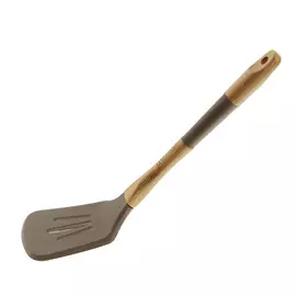 Лопатка силиконовая Guffman с прорезями 36 см коричневая