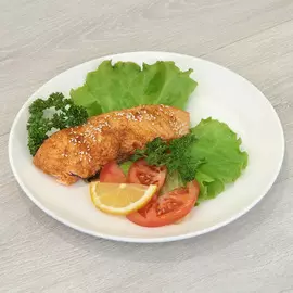 Лосось запеченный в томатном соусе, 200 г