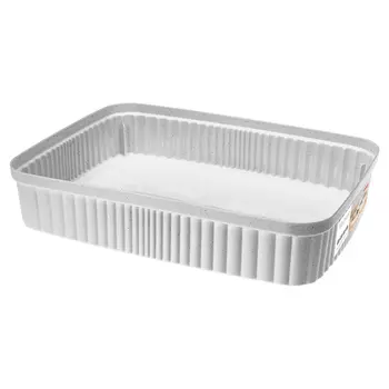 Лоток Эконова Velvet серый 360х265х70 мм 5,5 л