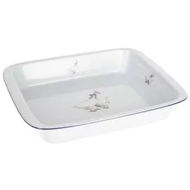 Лоток прямоугольный Thun Гуси жаропрочный фарфор 31 см