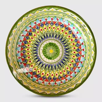 Ляган Риштанская керамика Узоры 33 см 10402344