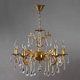 Люстра Ambiente 2118/5 ab leaf crystal