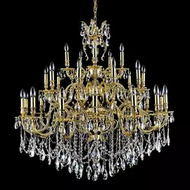 Люстра Catic 145/15+10+5 -золото/кофе