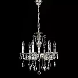 Люстра Catic 146/6 -черн.серебро/хрусталь