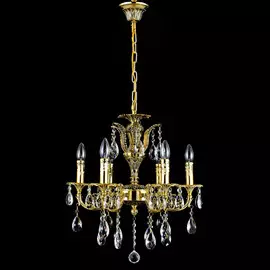 Люстра Catic 146/6 -черн.золото/хрусталь