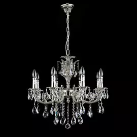 Люстра Catic 146/8 -черн.серебро/хрусталь