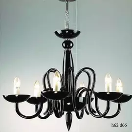 Люстра Catic 4006/6 -черное стекло