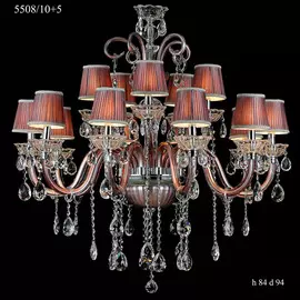 Люстра Catic 5508/10+5 сиреневый цвет