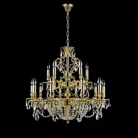 Люстра Catic 75006/10+5 -золото/кофе