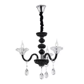 Люстра Citilux CL351133 ирида черн+прозр