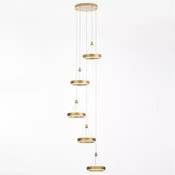 Люстра Citilux Дуэт CL719052 золотистая