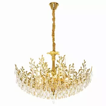 Люстра Citilux Ritz CL310122 золотистая