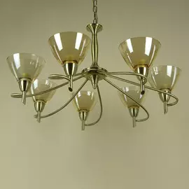 Люстра Florex на цепи модерн Е14 7*60W (L.0292/7 BRONZO CHIARO)